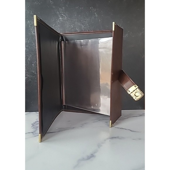 Vintage Time Lock Leather Portfolio - Picture 10 of 10